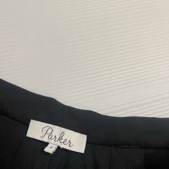 Parker Black Embellished Skirt Size 4 - Picture 5 of 10